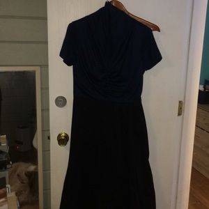 Navy and black dress
